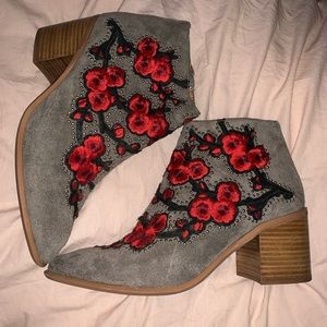 Jeffrey Campbell rose booties